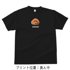 画像4: うちの子ワンポイントプリント ドライTシャツ 写真プリント (4)