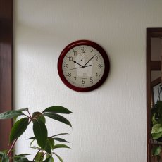画像4: サモエド　木製壁掛け時計　直径35.5cm 新居祝い お誕生日 記念日に (4)