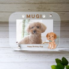 画像1: かわいいフォトフレーム 　選べるドッグイラスト　サービズ判写真用 (1)