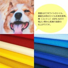 画像3: 思い出ペットクッション スクエアタイプ正方形30cm角 マルチカラー柄（日本製）綿100% オーダーメイド 写真印刷  ぬいぐるみ 犬 猫 うさぎ ペットメモリアル ペット写真 (3)